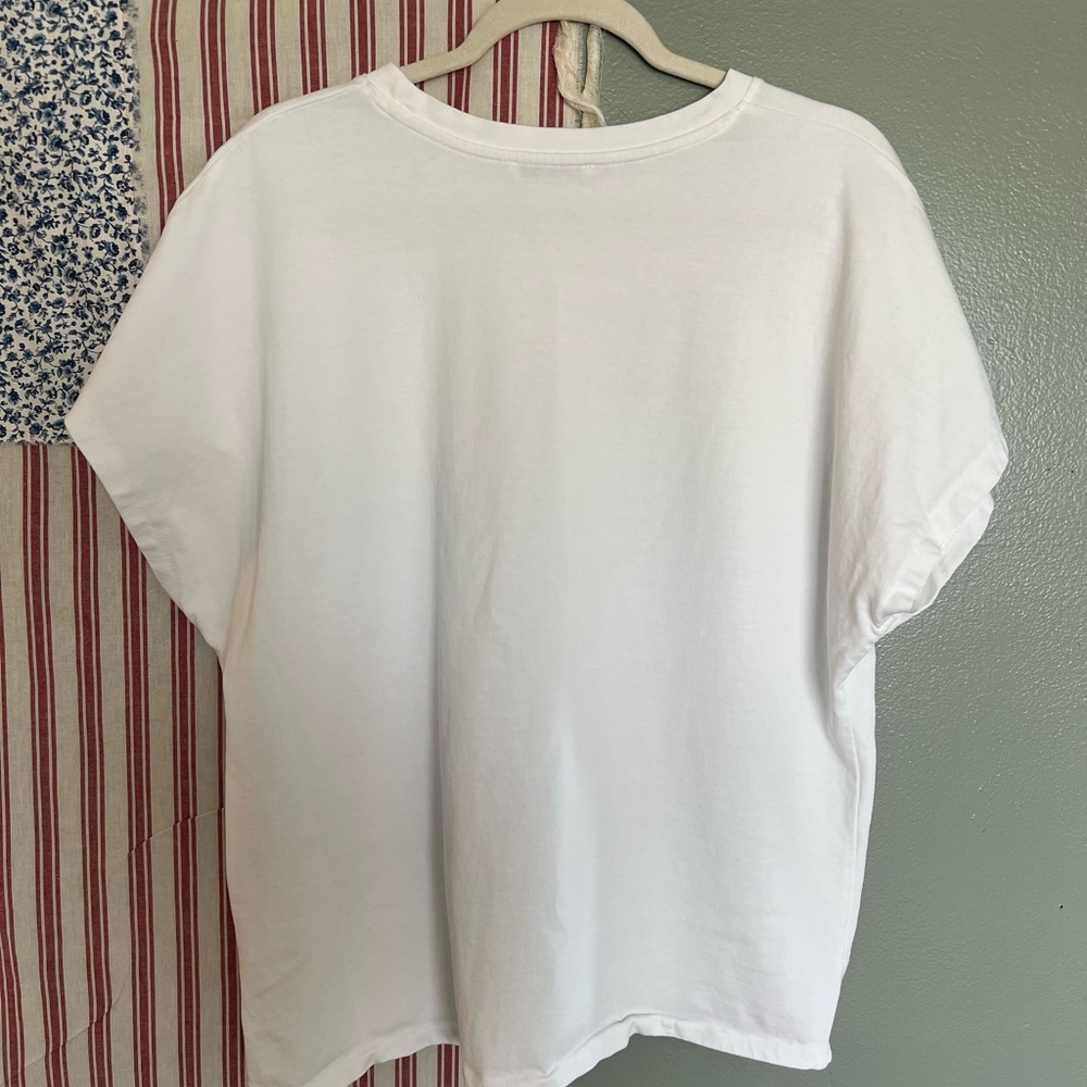 Zara 100% cotton white basic tee - Picture 3 of 4